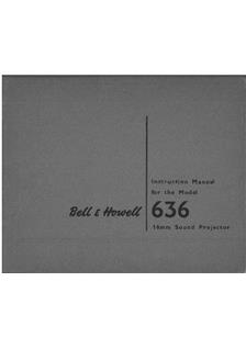 Bell and Howell 636 manual. Camera Instructions.